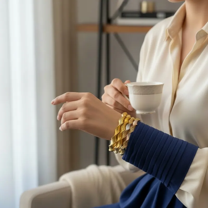 Bangle Dubai Wave tanpa lockset 3